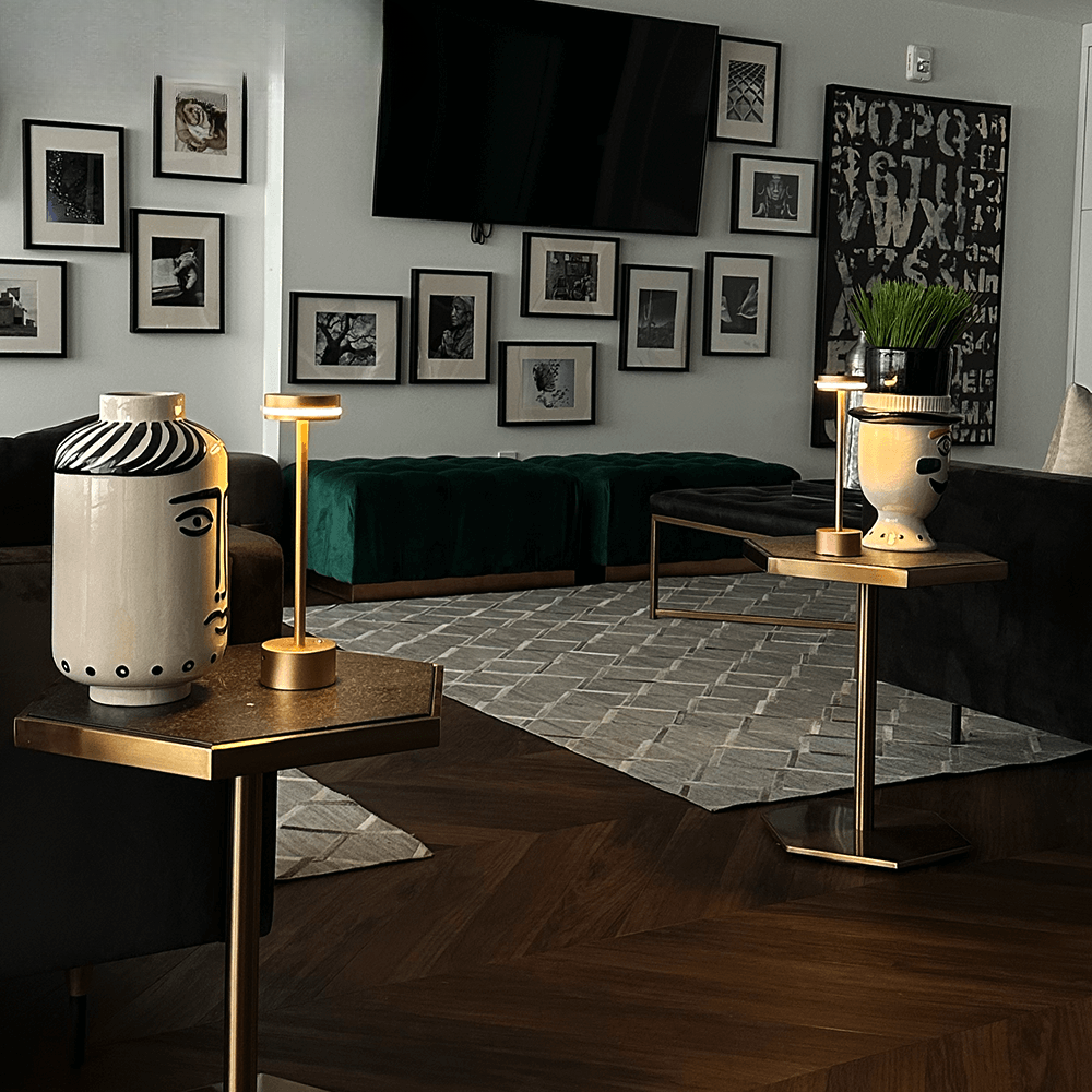 Kirra Contempo LED Table Lamp With Brushed Gold Finish