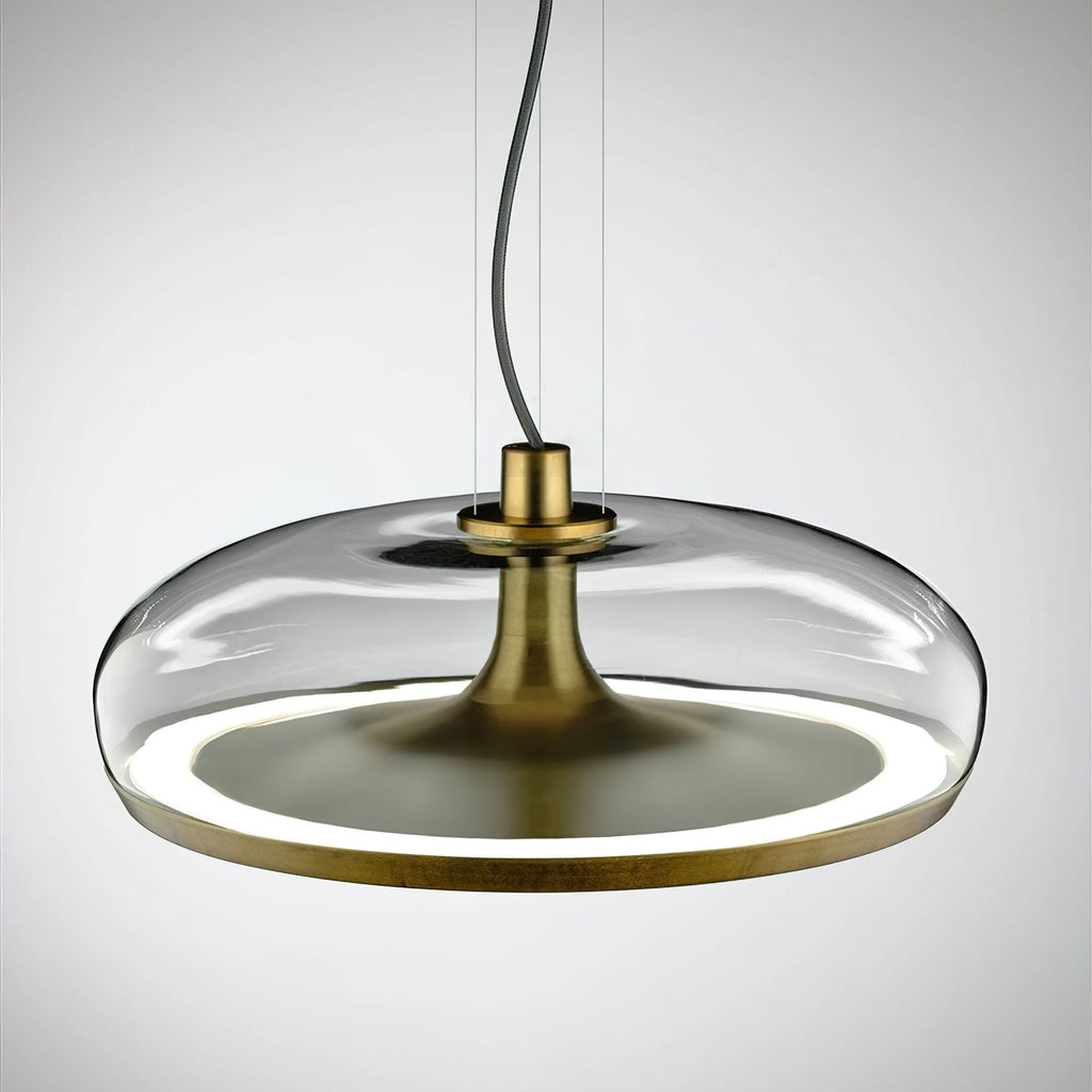 Moderne Glas-Deckenpendelleuchte Aurelia