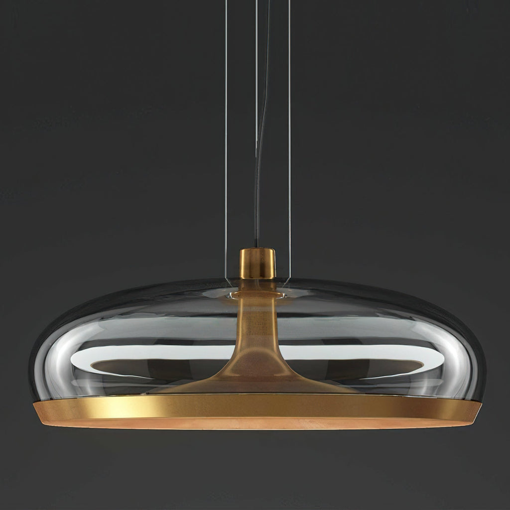 Moderne Glas-Deckenpendelleuchte Aurelia