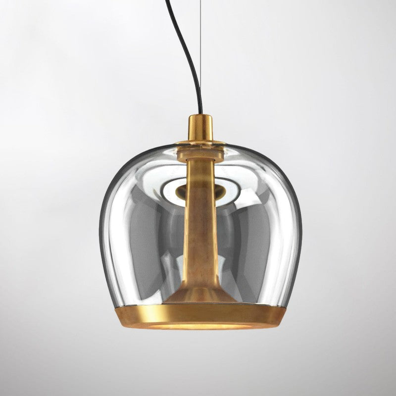 Moderne Glas-Deckenpendelleuchte Aurelia