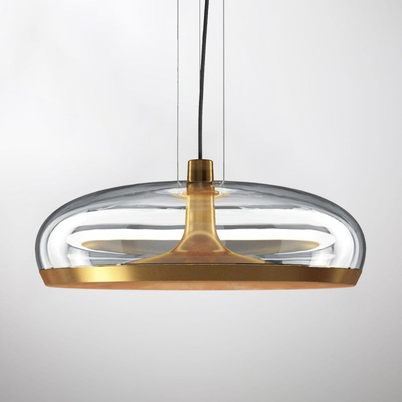 Moderne Glas-Deckenpendelleuchte Aurelia
