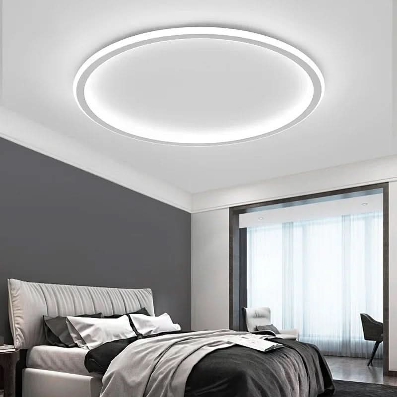 Candeeiro de teto LED nórdico Nordora para salas de estar acolhedoras e sem encandeamento