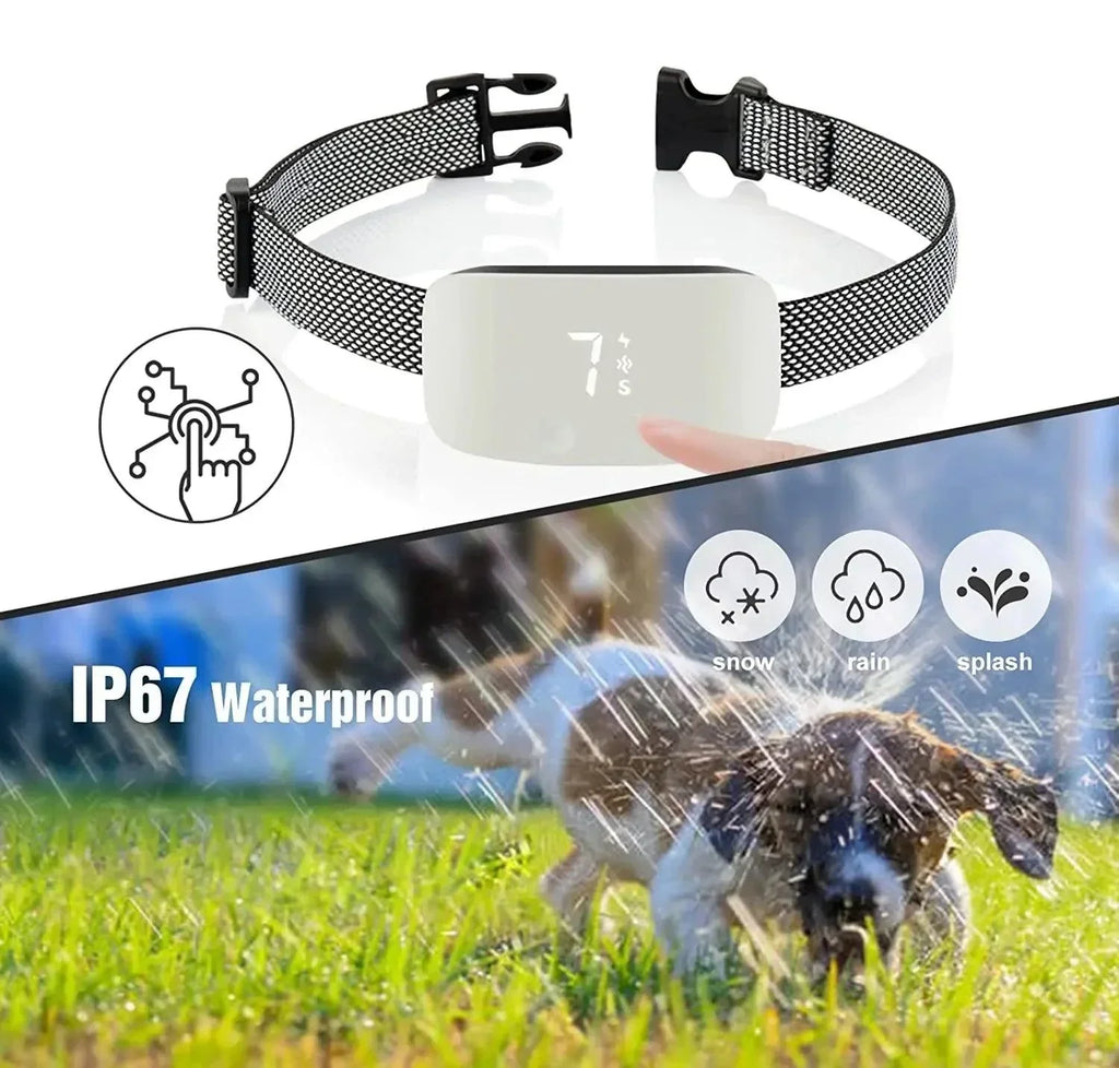 Havlama Önleyici Köpek Tasması - Naylon - IP67 Su Geçirmez - USB Şarjlı - Tüm Irklar İçin Ayarlanabilir