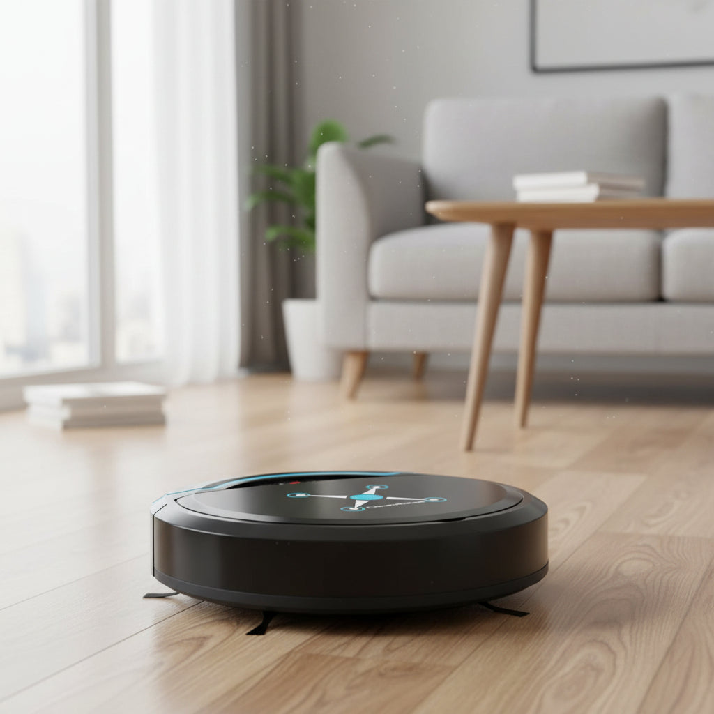 AeroSweep-robotstøvsuger med intelligent navigation og gulvvask til travle hjem