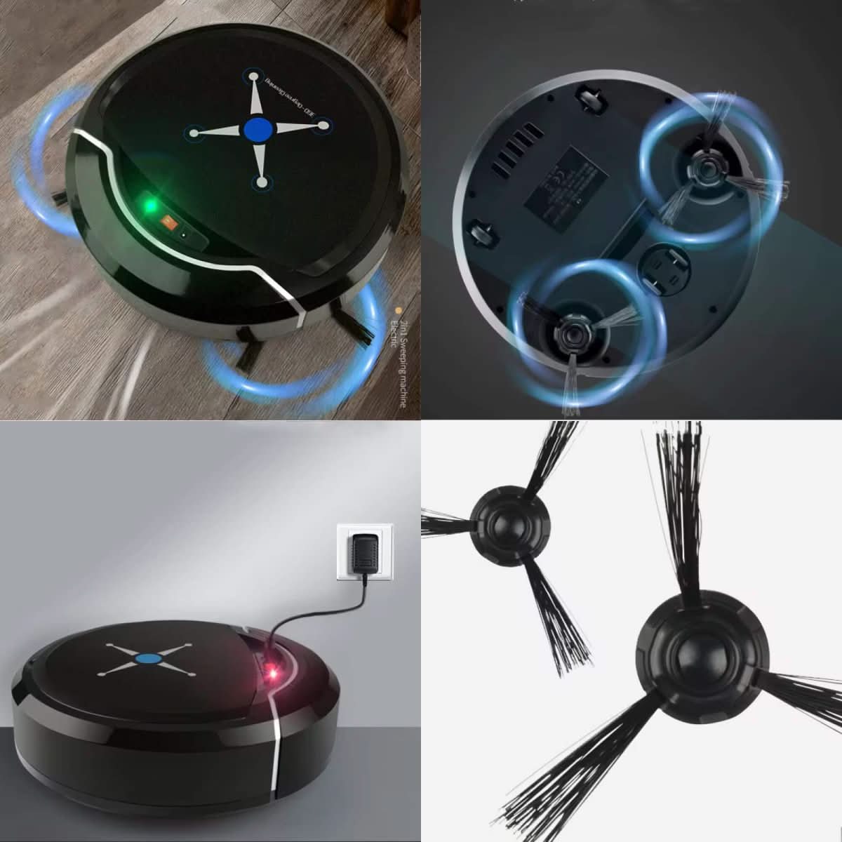 AeroSweep-robotstøvsuger med intelligent navigation og gulvvask til travle hjem