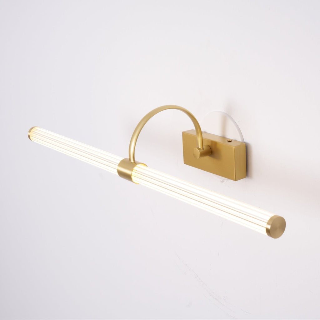 Beryl moderne minimalistisk væglampe — integreret LED, messing, interval på 3000K–6000K