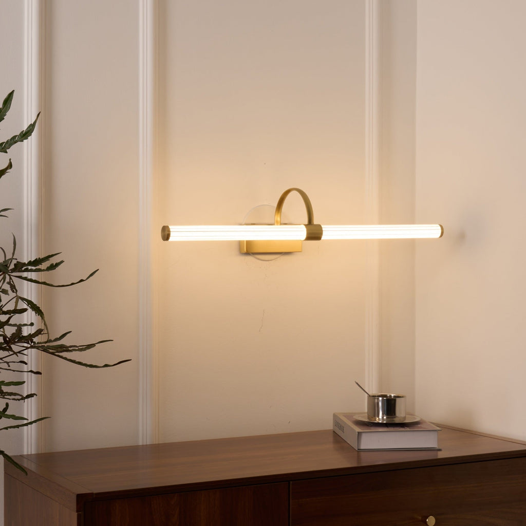 Beryl moderne minimalistisk væglampe — integreret LED, messing, interval på 3000K–6000K