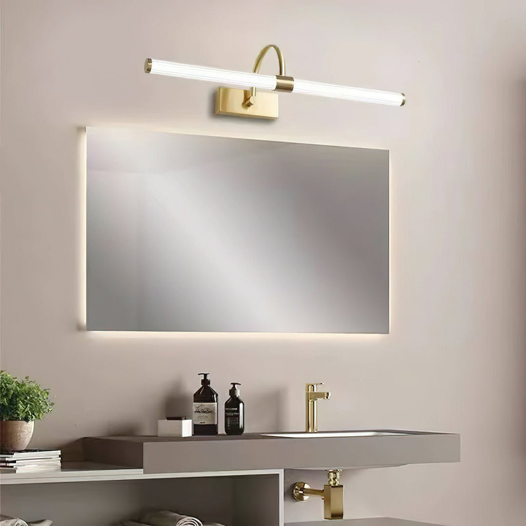 Beryl moderne minimalistisk væglampe — integreret LED, messing, interval på 3000K–6000K