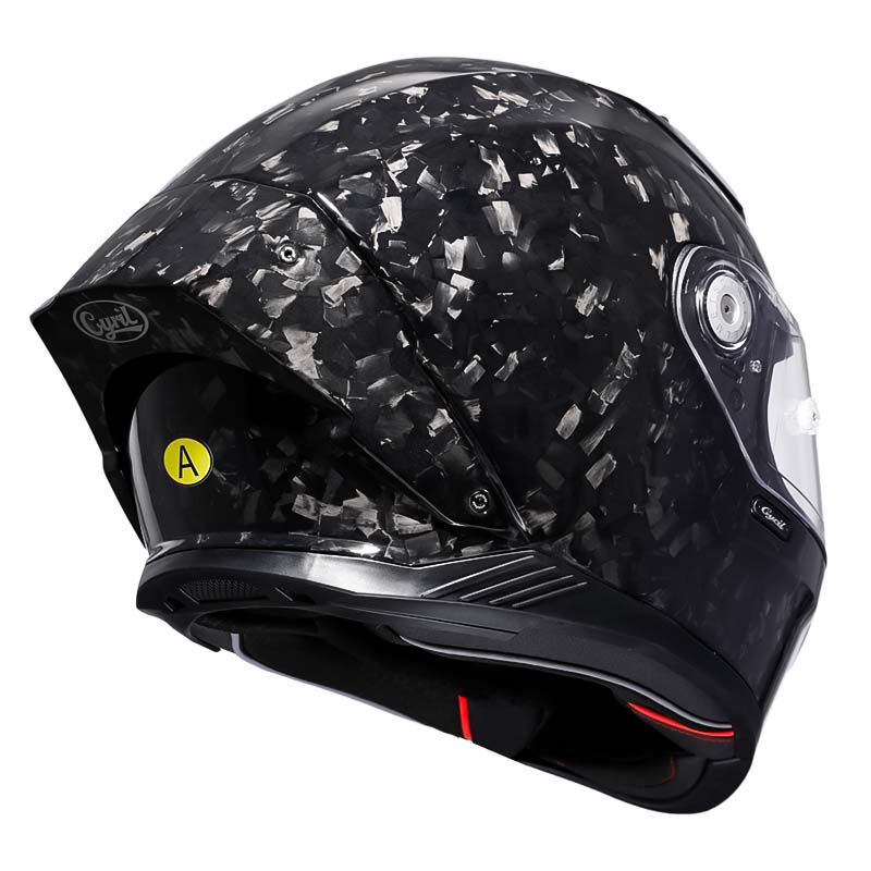 VeloCore Könnyű Szénszálas Teljes Arcú Motoros Sisak DOT ECE Jóváhagyással