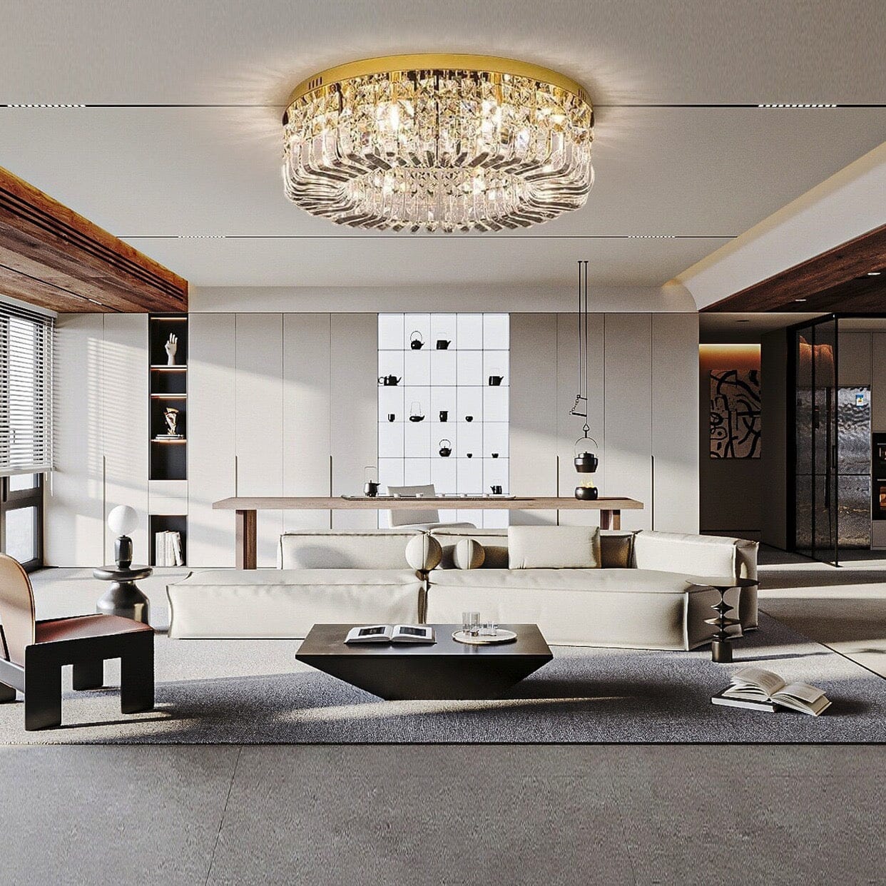 Lunaria | Lampadario a Corona di Cristallo | Orntli