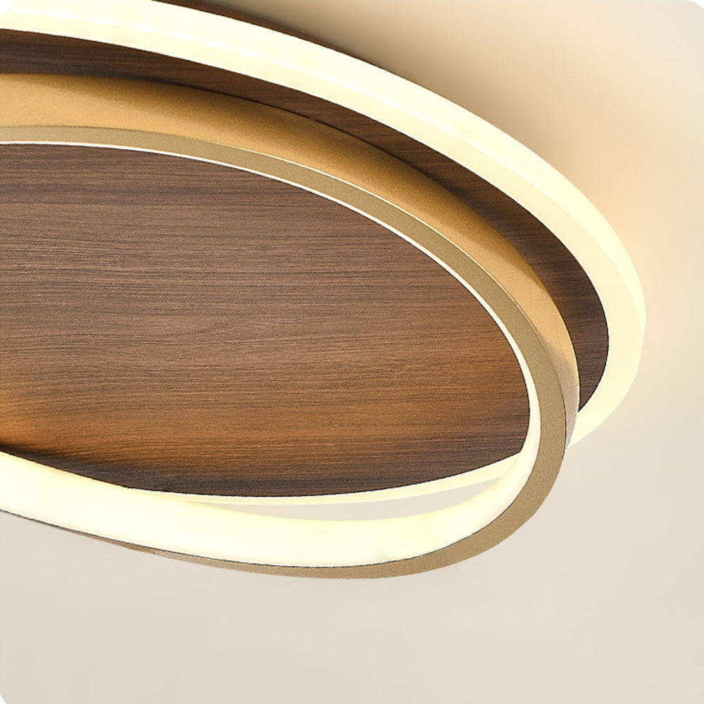 Arisha Modern Dimmable Round Ceiling Light — Gold Metal Finish