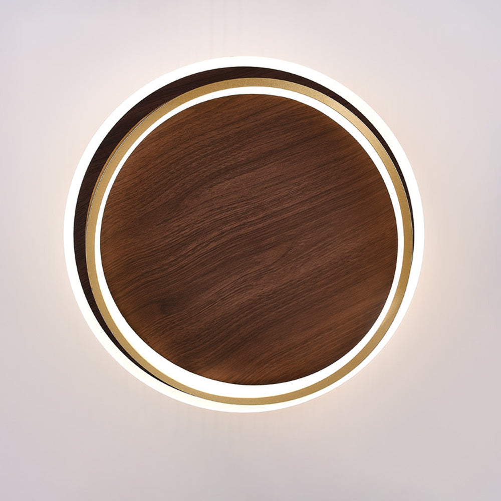 Arisha Modern Dimmable Round Ceiling Light — Gold Metal Finish