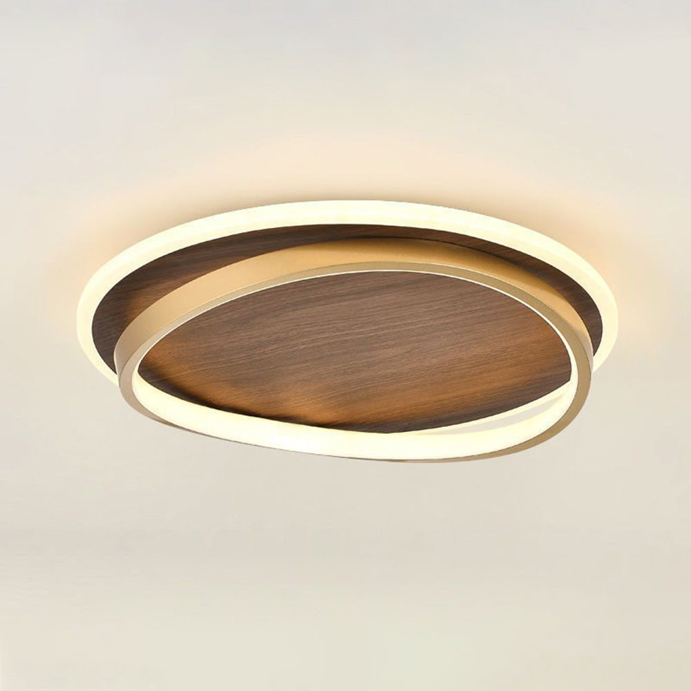 Arisha Modern Dimmable Round Ceiling Light — Gold Metal Finish