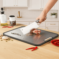 Tagliere Aurora Edge in titanio, bifacciale, con superficie antiscivolo per cucine professionali