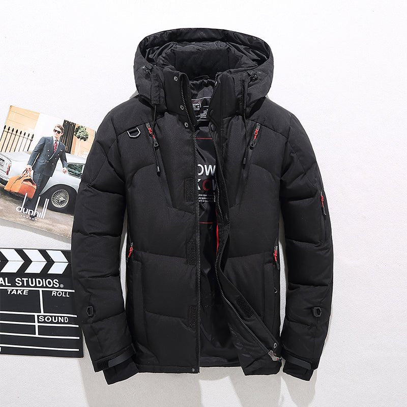 Parka de invierno GlacierGuard para aventureros al aire libre, máxima calidez y protección contra el viento