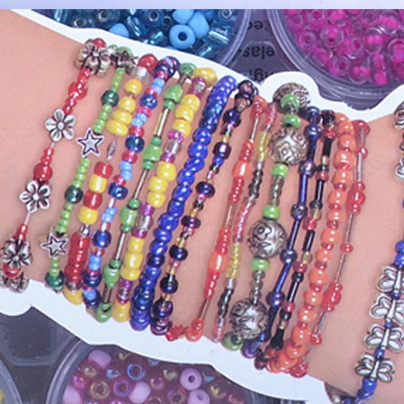 NovaGlow DIY-Schmuckset mit bunten Perlen und Zubehör für Mädchen, fördert die Kreativität