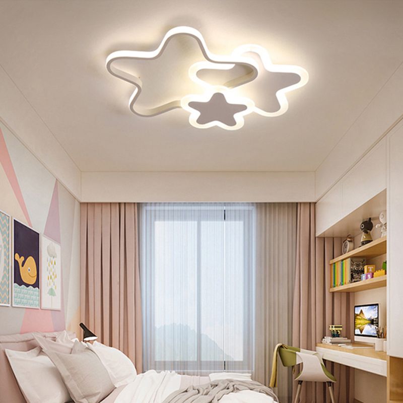 Aria LED Star Flush Mount Ceiling Light — Three Color Modes, IP20 Rated