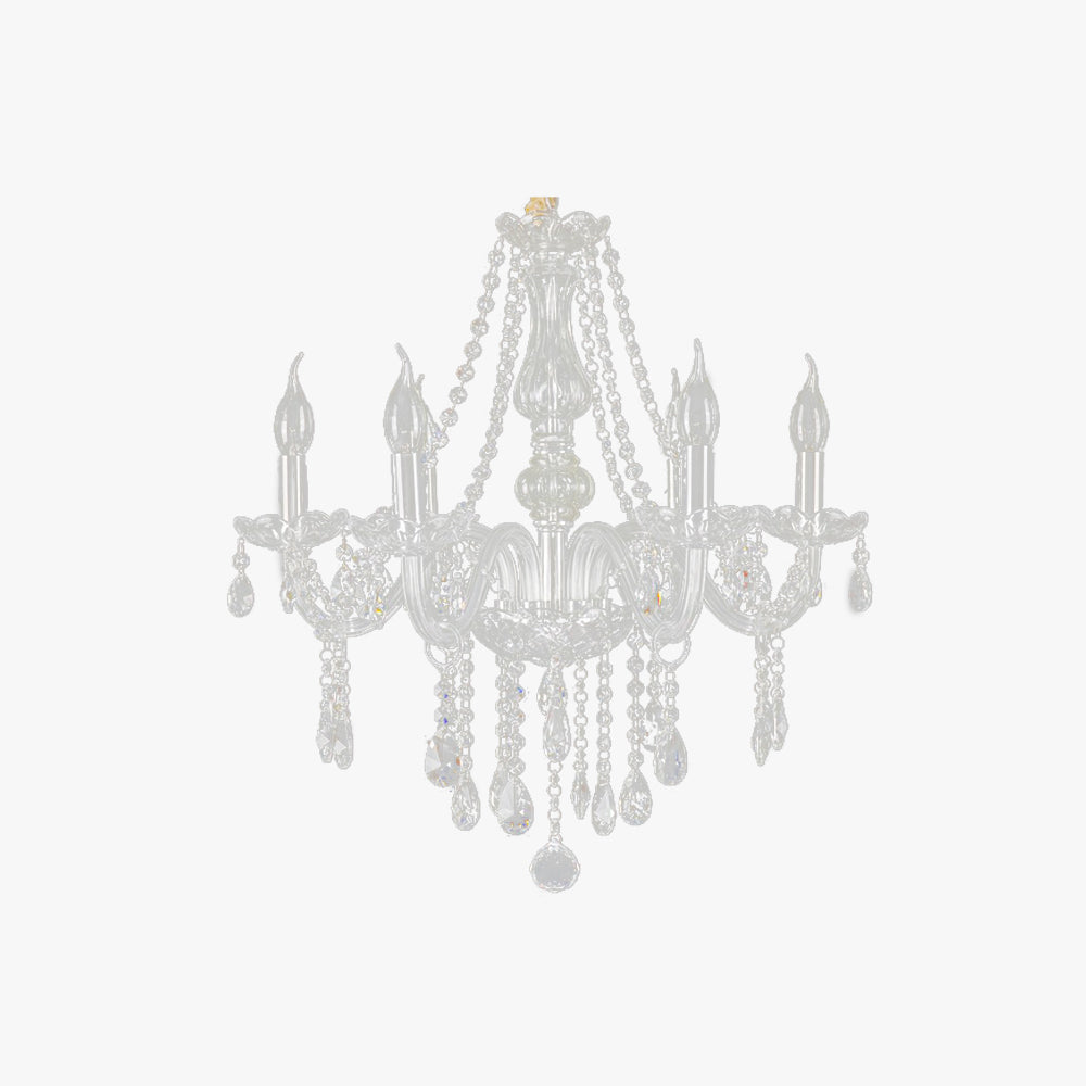 Silva Luxury Candlestick Clear Crystal Chandelier - Neutralighting