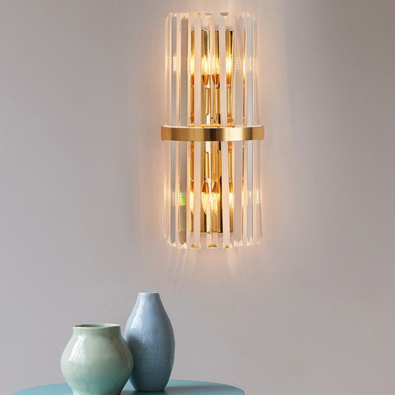 Kristy Luxury Gold Crystal Bedroom Bedside Wall Lamp - Neutralighting