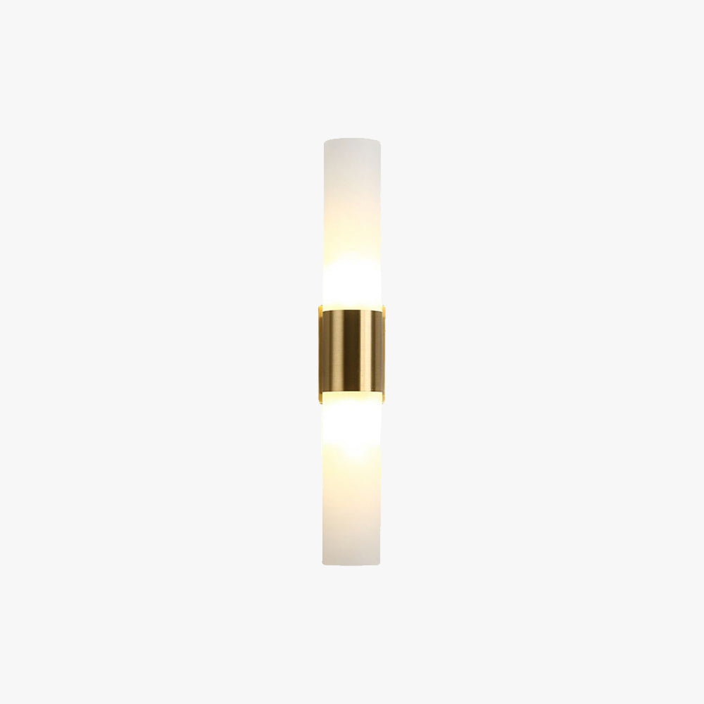 Arisha Modern Double Headed Metal Glass Vanity Wall Lamp, Black/Gold - Neutralighting