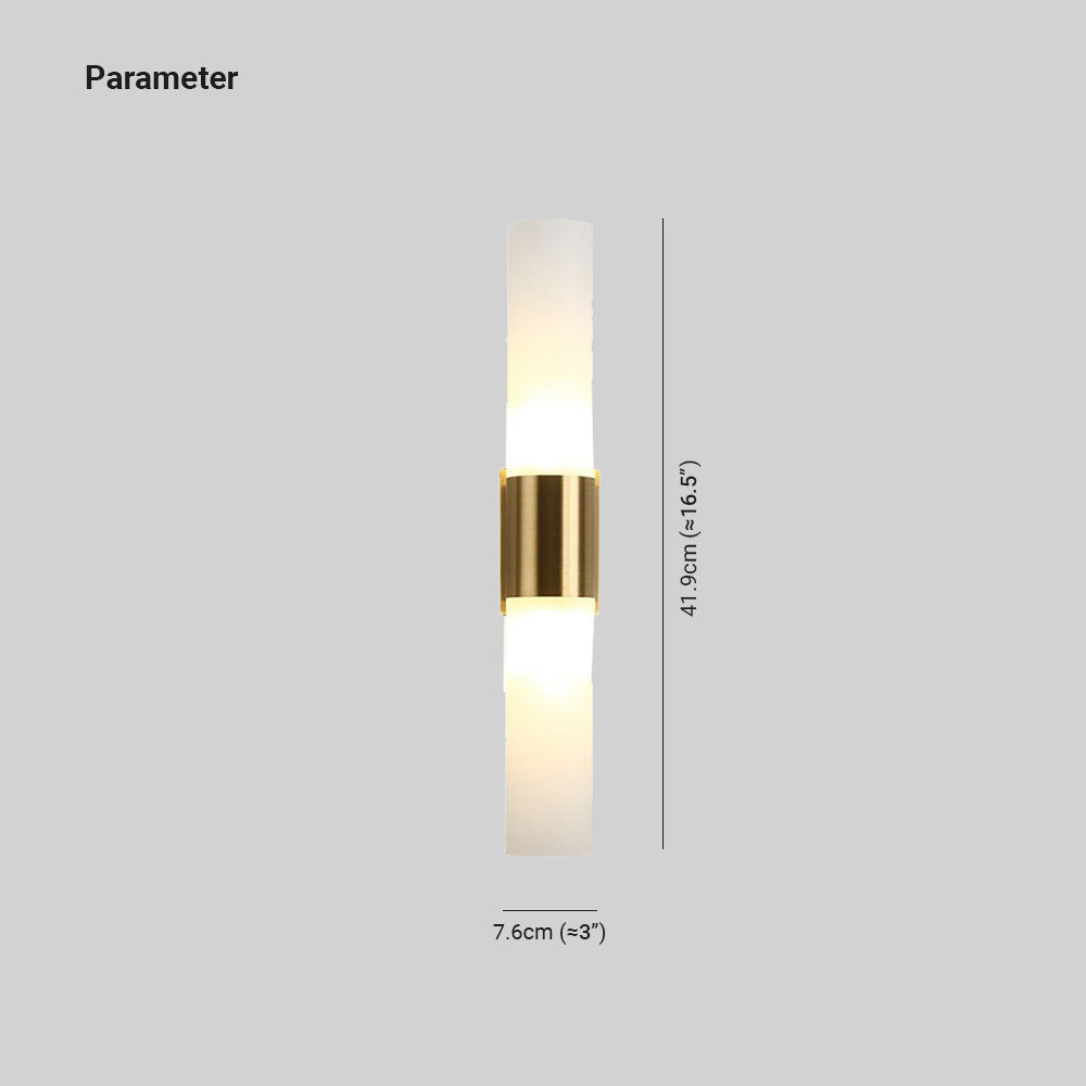Arisha Double Head Vanity Wall Lamp — Modern Metal and Glass Construction, Black/Gold