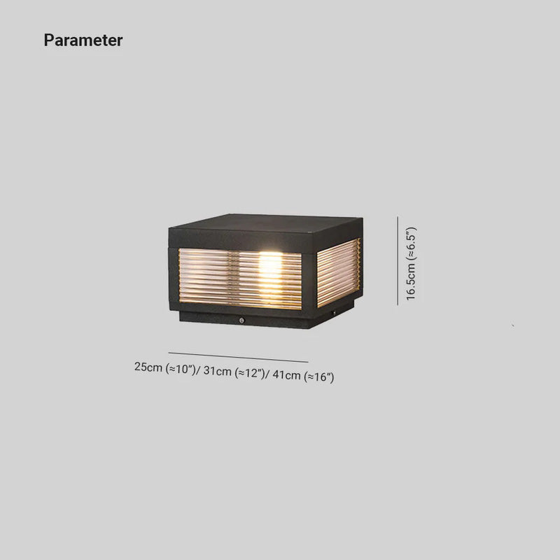 Vetra Vintage LED Outdoor Light Post — Solid Metal Design