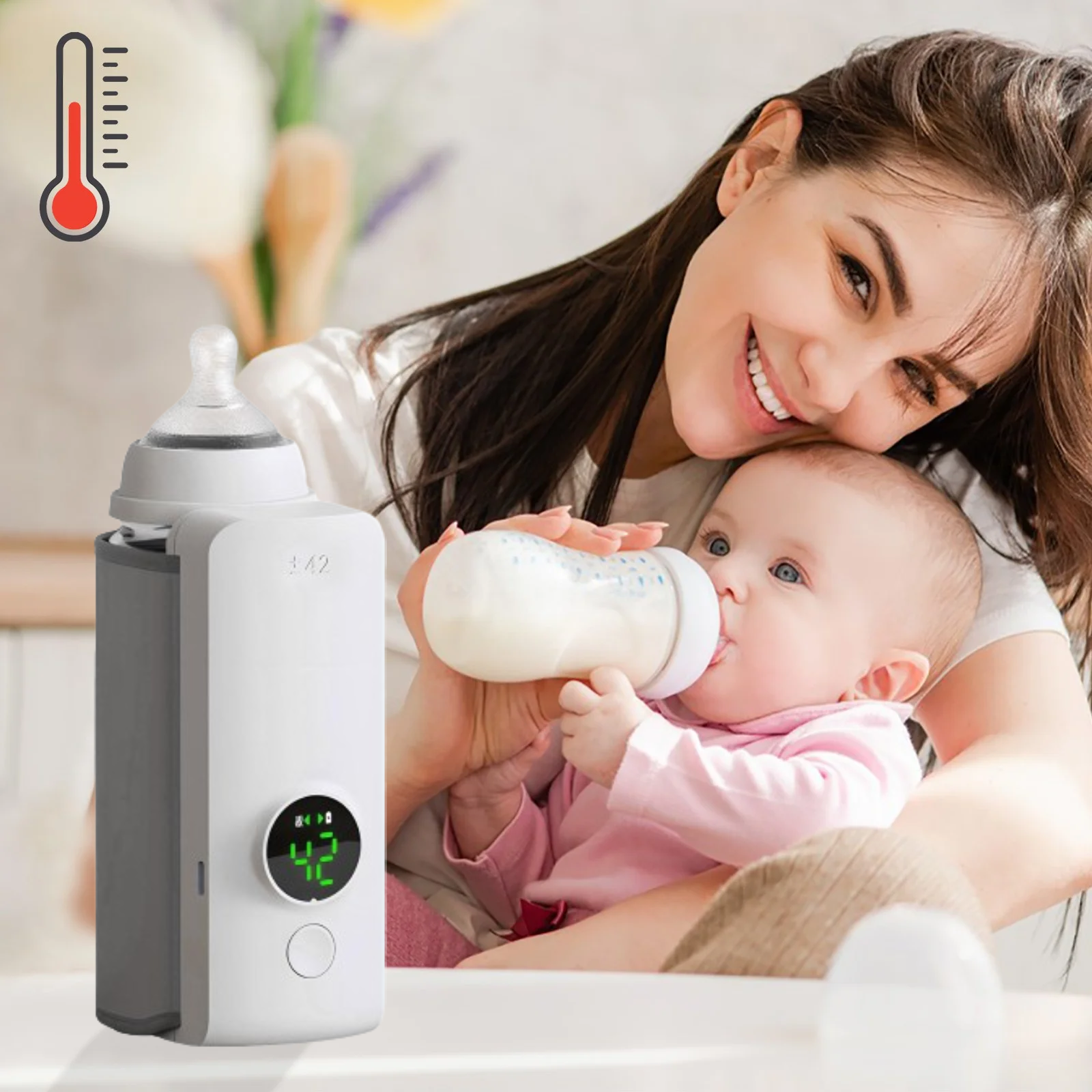 NovaNest 奶瓶加热器，便携式方便婴儿奶瓶加热器，适合外出使用