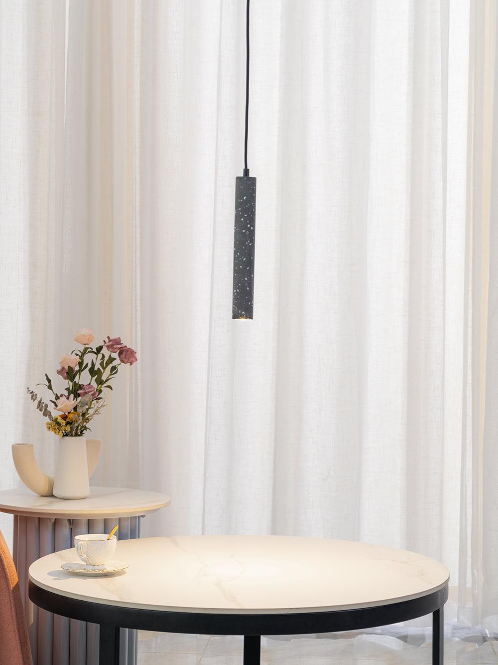 Lampada a sospensione tradizionale in terrazzo Zarael — Attacco E26 E27, compatibile con LED