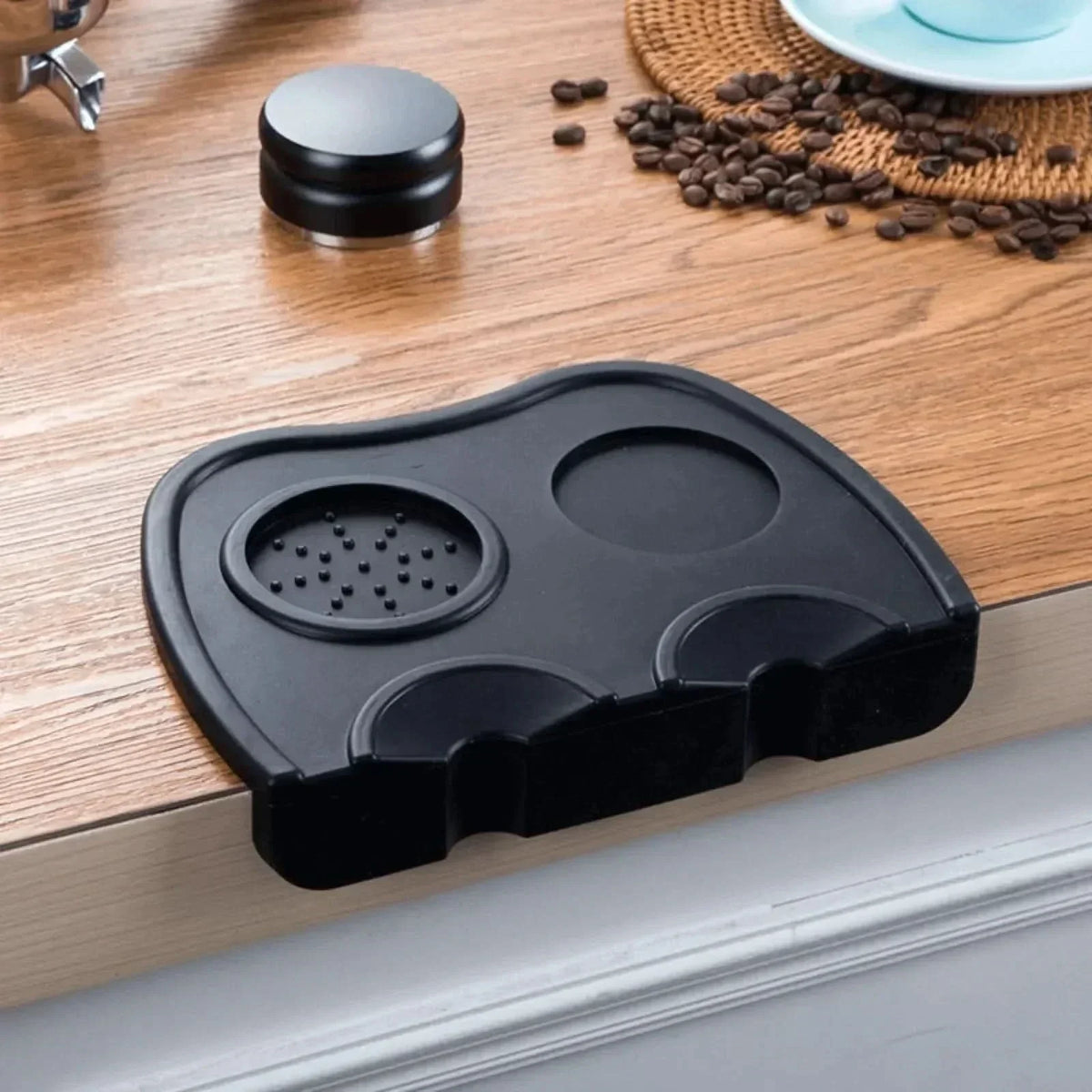 NovaGrip Ev Baristaları İçin Isıya Dayanıklı Kaymaz Silikon Tamper Altlığı