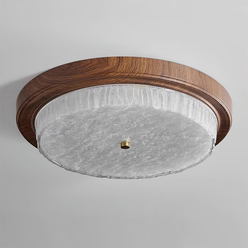 Stropní svítidlo se skleněným difuzorem - designová lampa s teplým bílým LED světlem