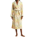 Floral Shawl Collar Bathrobe