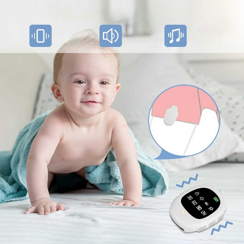 Sengevættealarm med vibrasjonssensor for barn