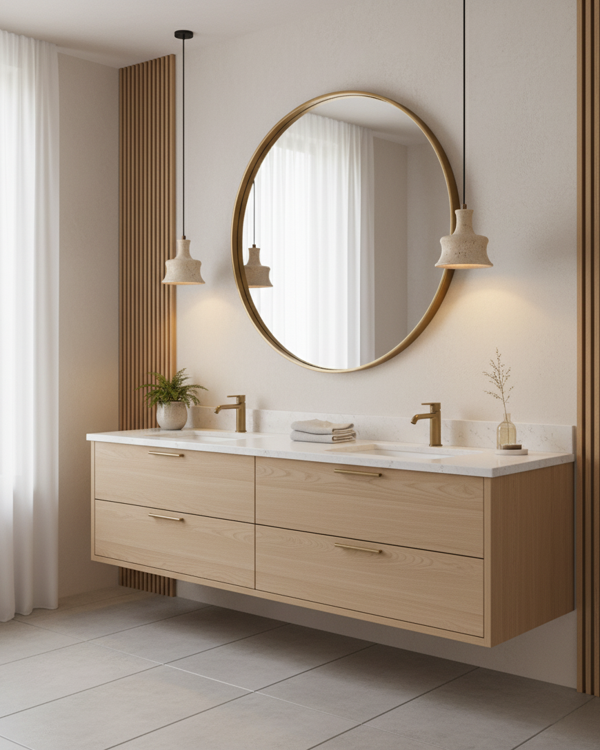 Loxis kunstnerisk pendellampe i travertin — fast tilslutning, E26-fatning, 59 tommer ledning