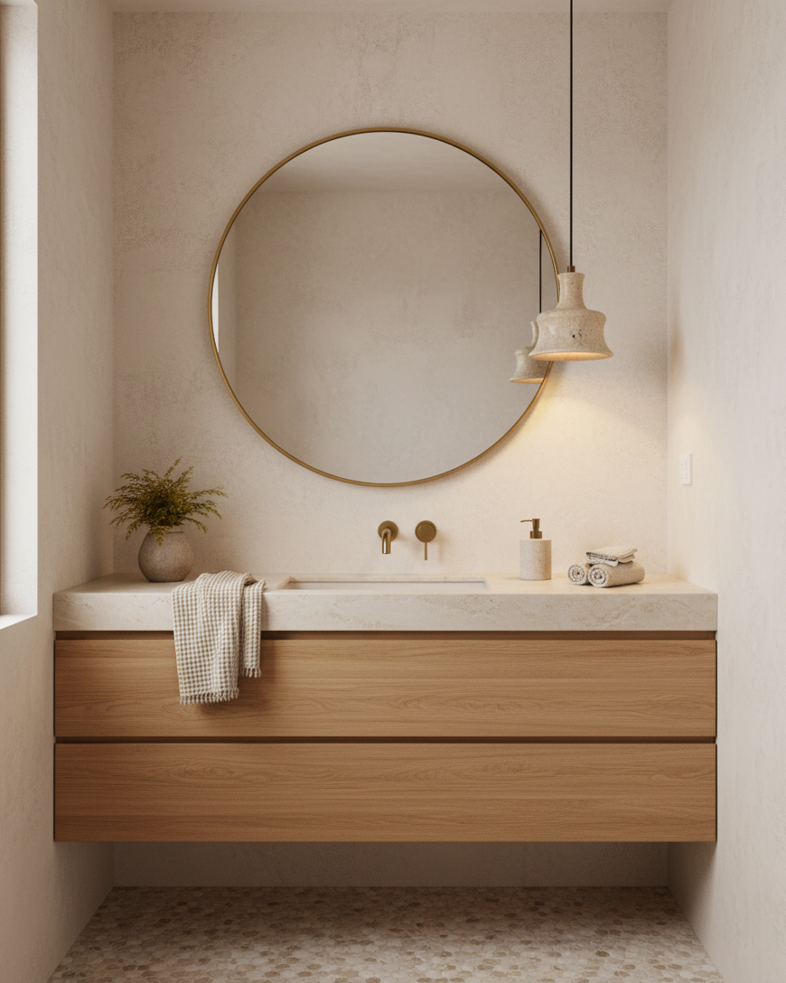 Loxis kunstnerisk pendellampe i travertin — fast tilslutning, E26-fatning, 59 tommer ledning