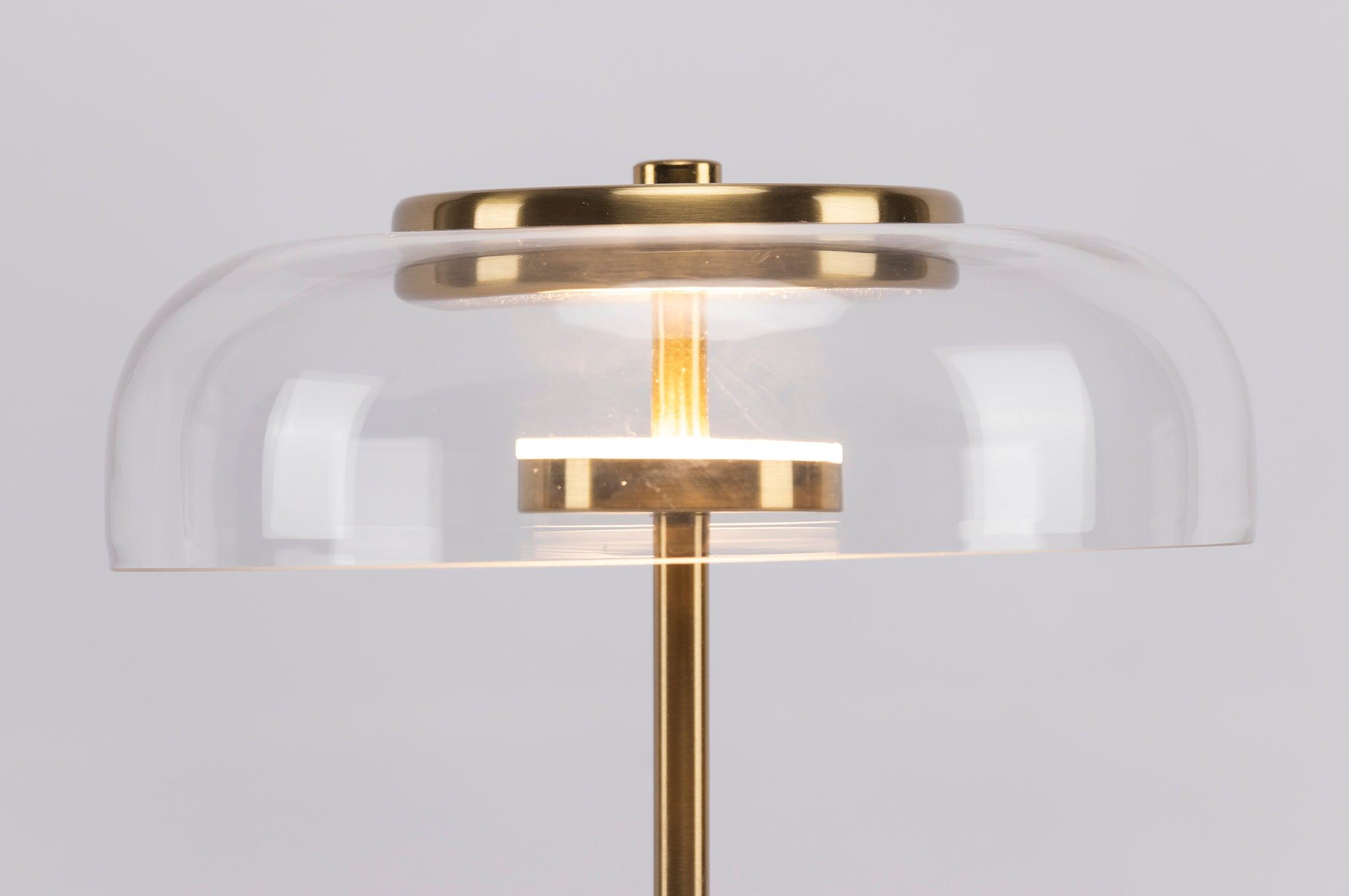 Stolní lampa Solara — zapojení do zásuvky s vypínačem