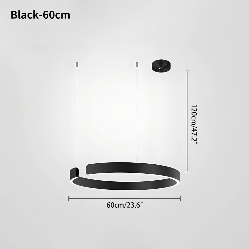 Moderner LED-Ring-Kronleuchter für Wohnzimmer - Orntli