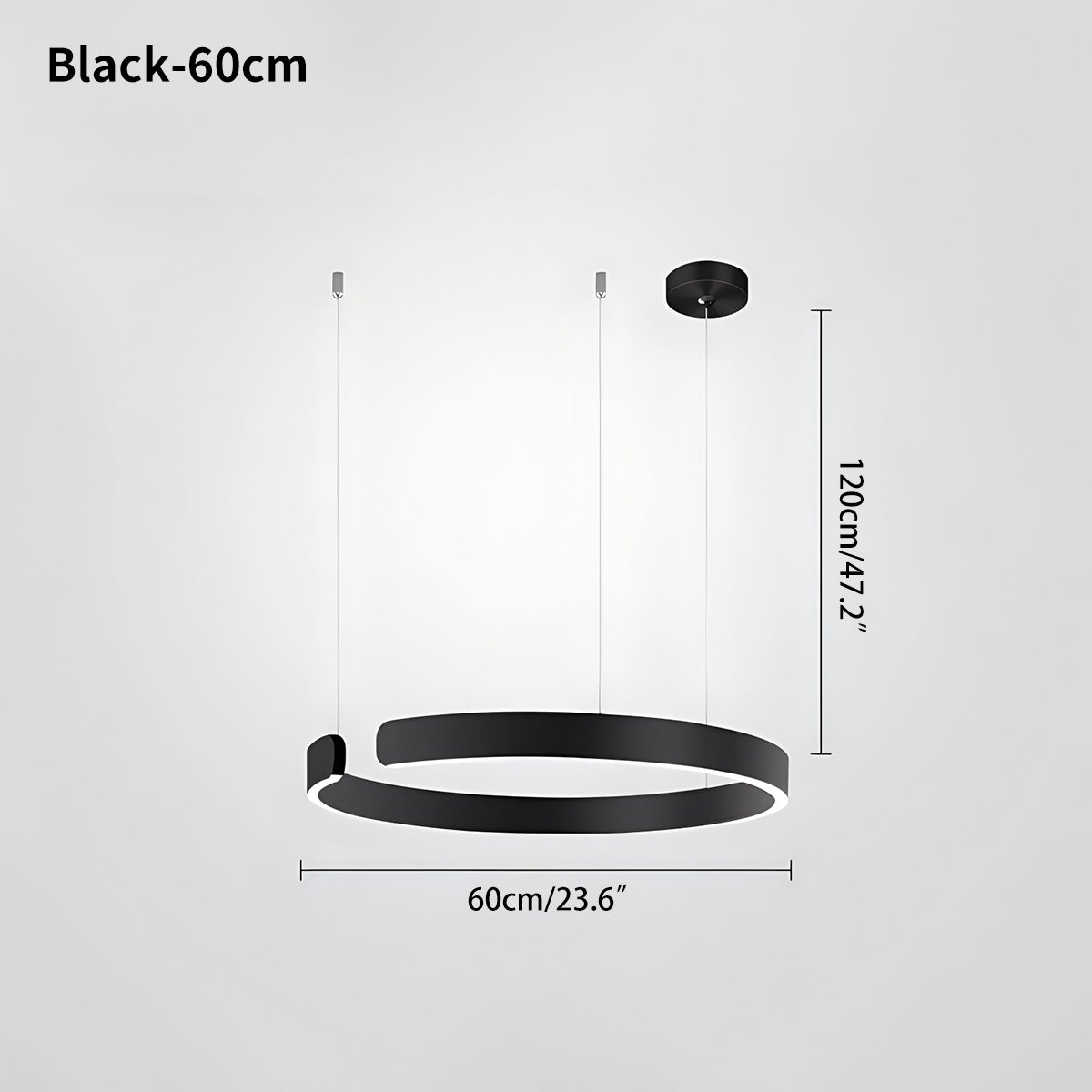 Moderner LED-Ring-Kronleuchter für Wohnzimmer - Orntli