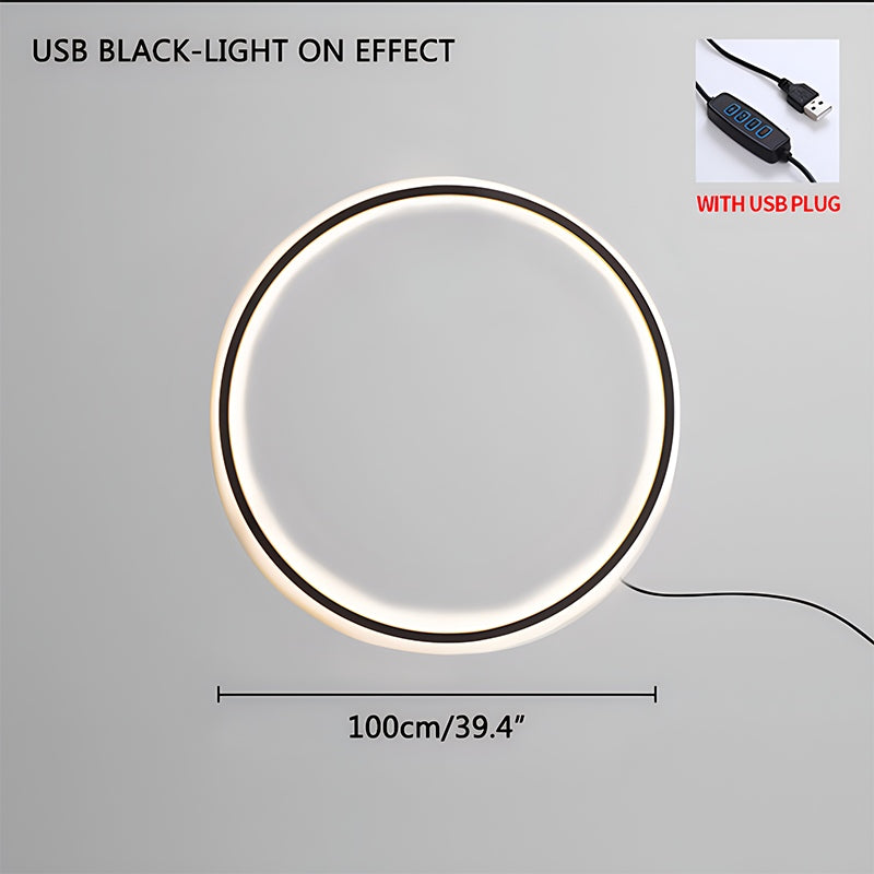 Round Ring LED Wall Lamp for Living Room - Orntli