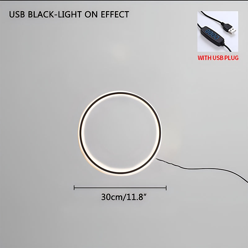 Round Ring LED Wall Lamp for Living Room - Orntli