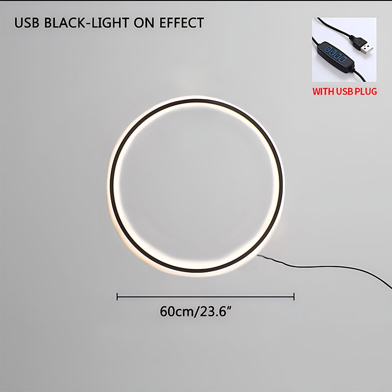 Round Ring LED Wall Lamp for Living Room - Orntli