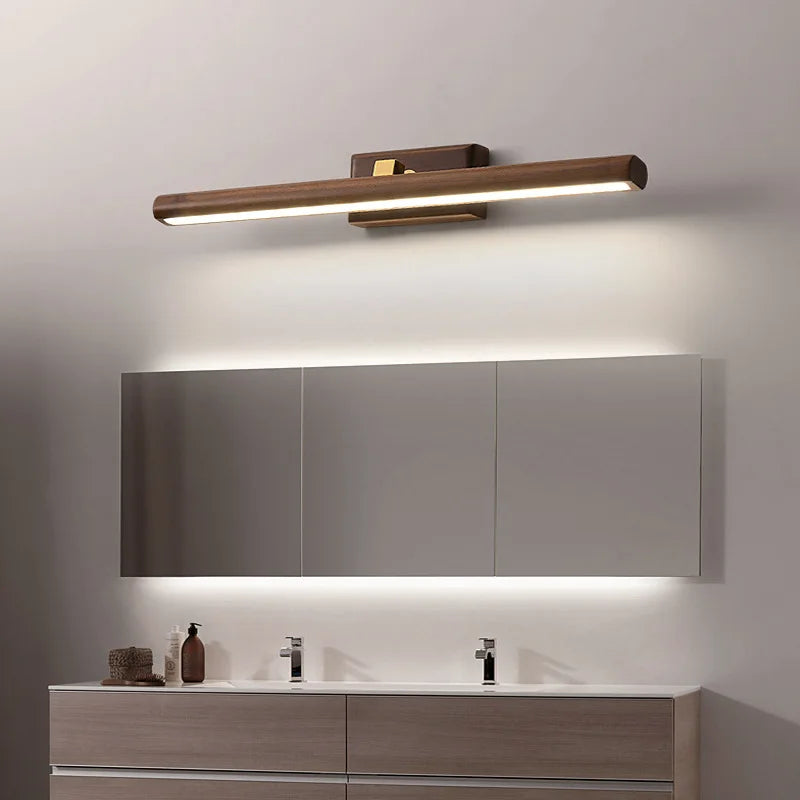 LumiMystic - Lampada in noce nero - perfetta per il bagno