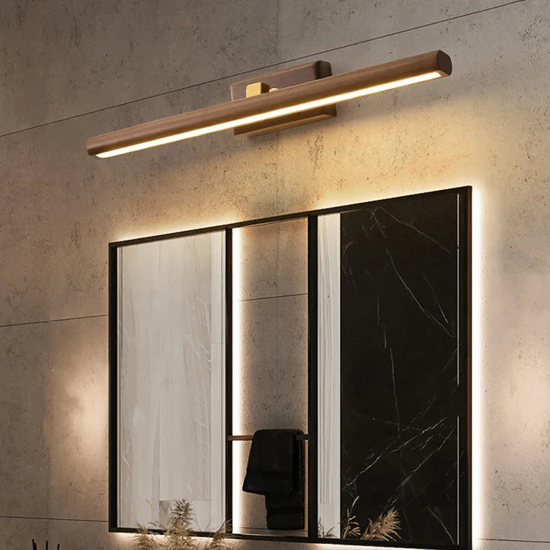 LumiMystic - Lampada in noce nero - perfetta per il bagno