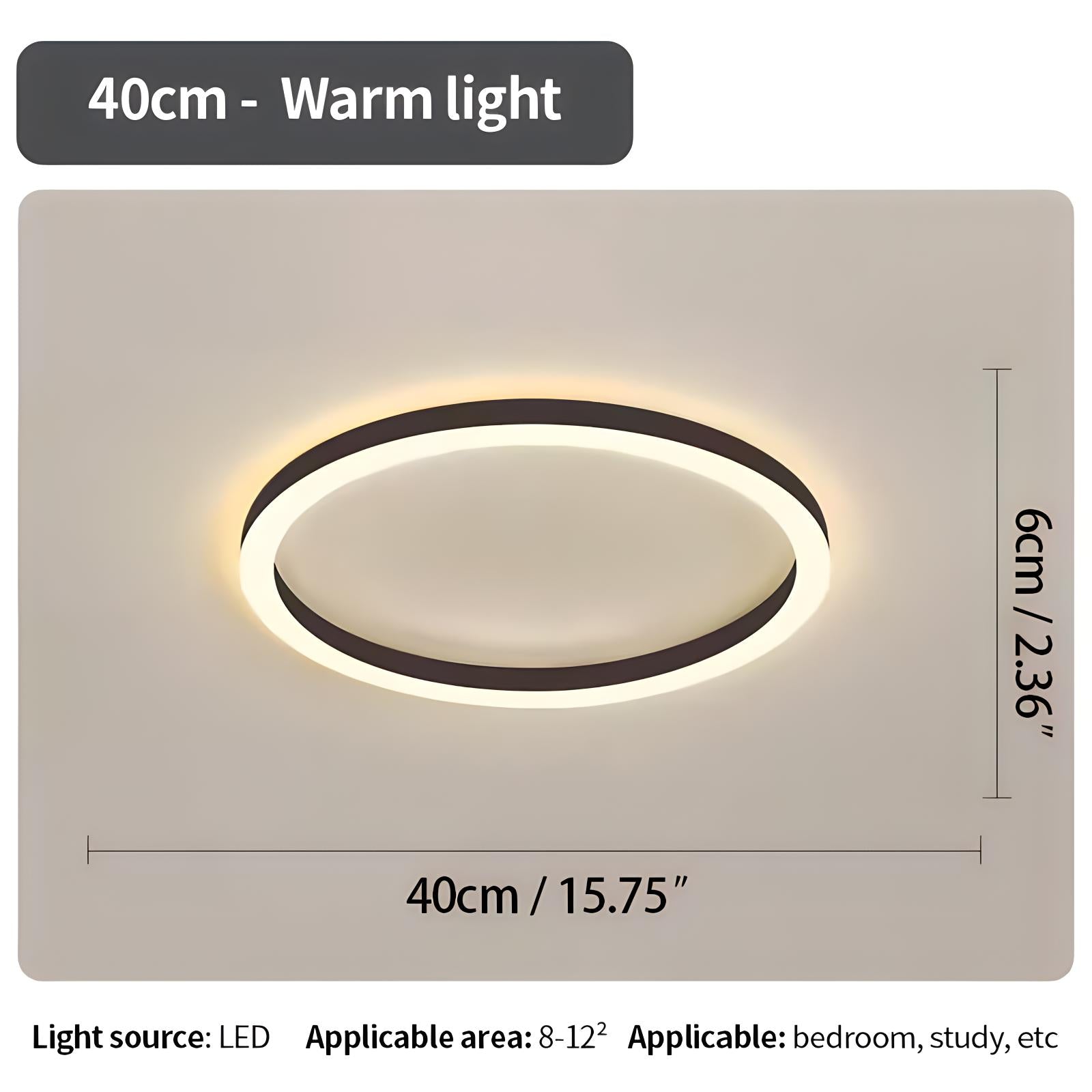 Noordse ronde LED-plafondlamp voor slaapkamer - Orntli