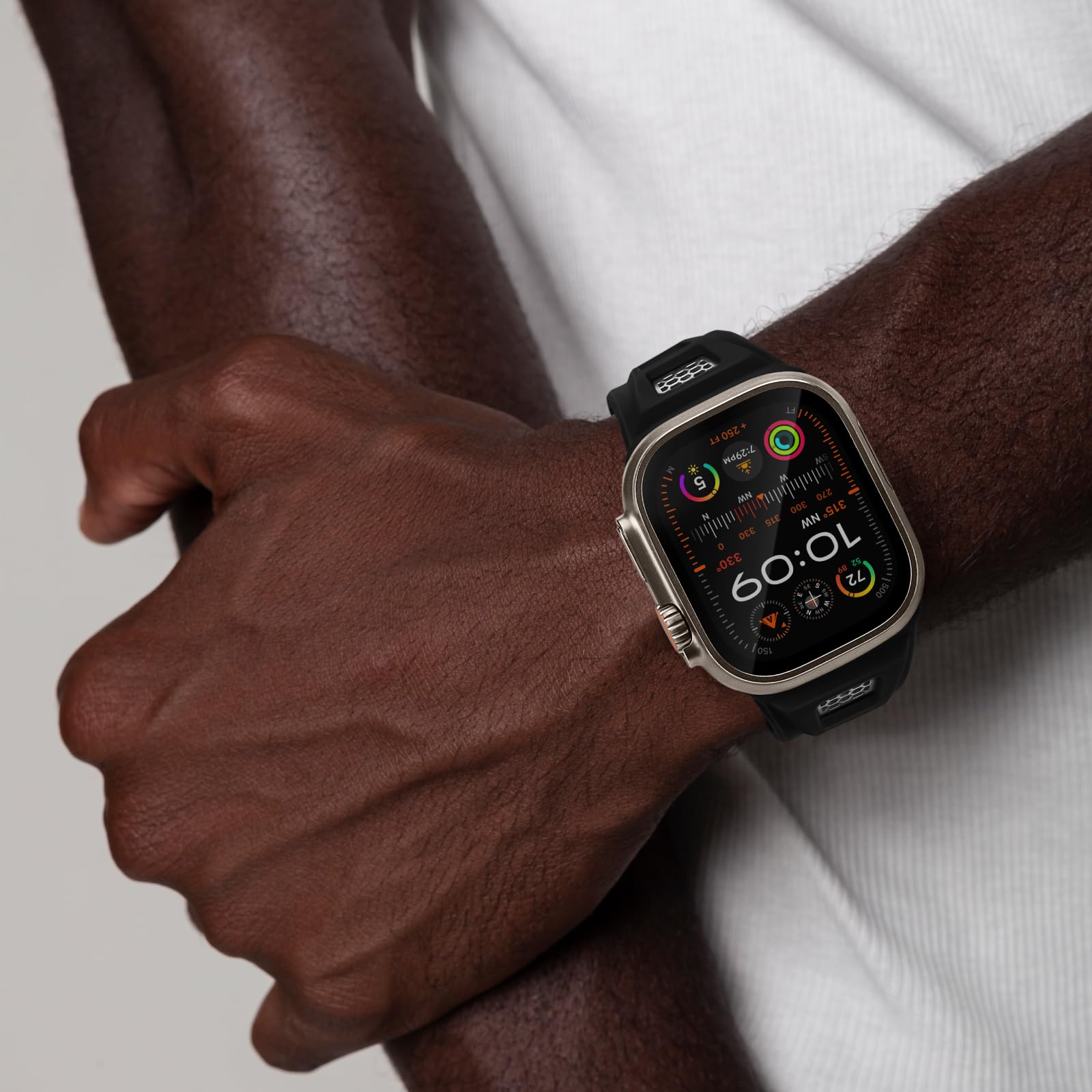 Wytrzymała silikonowa sportowa opaska Grid do Apple Watch