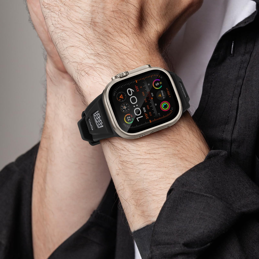 Wytrzymała silikonowa sportowa opaska Grid do Apple Watch