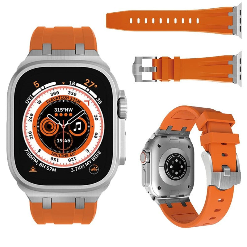Nova Correia de Silicone XAP Metal Head para Apple Watch