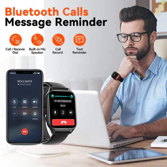 שעון חכם לניטור רמת סוכר בדם