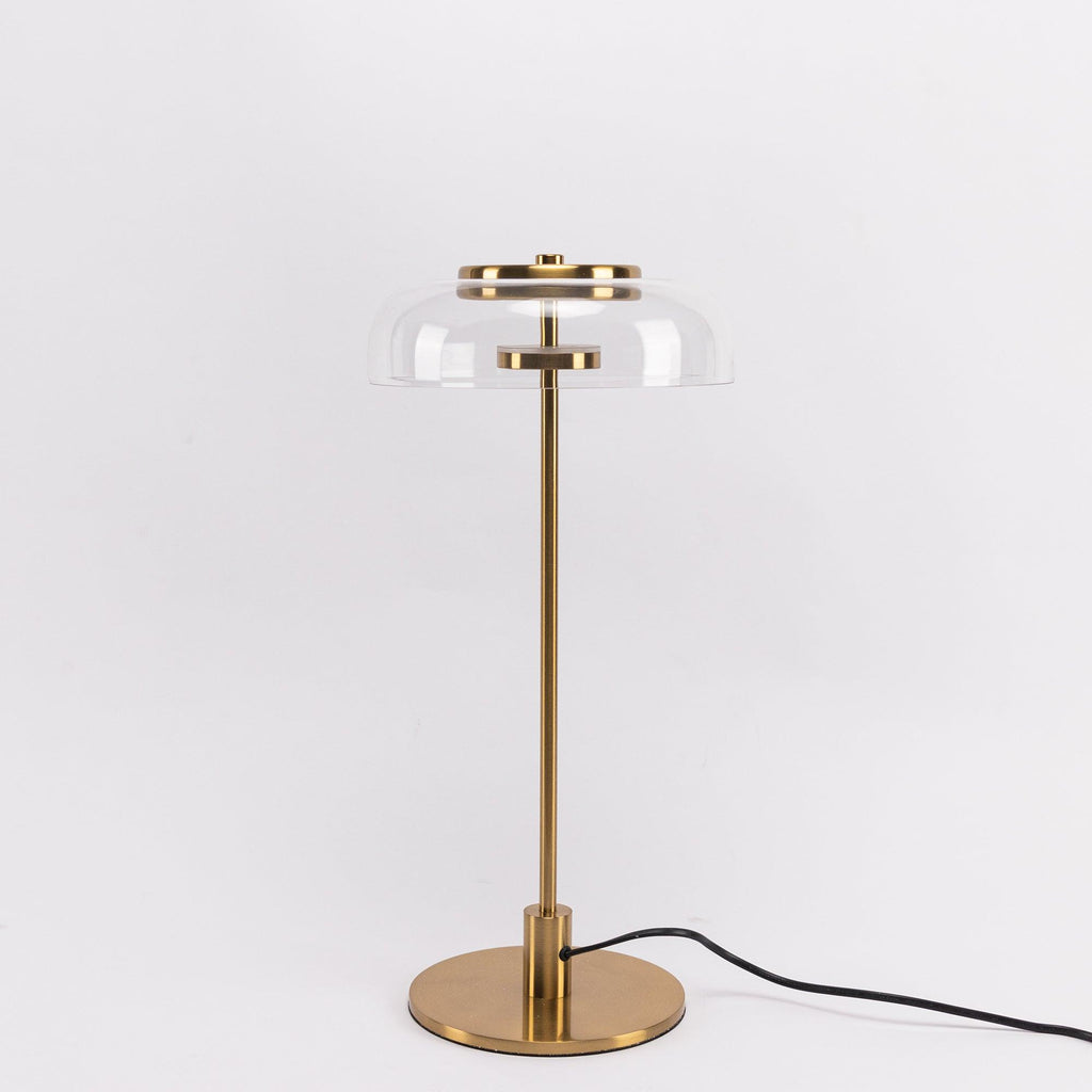 Stolní lampa Solara — zapojení do zásuvky s vypínačem