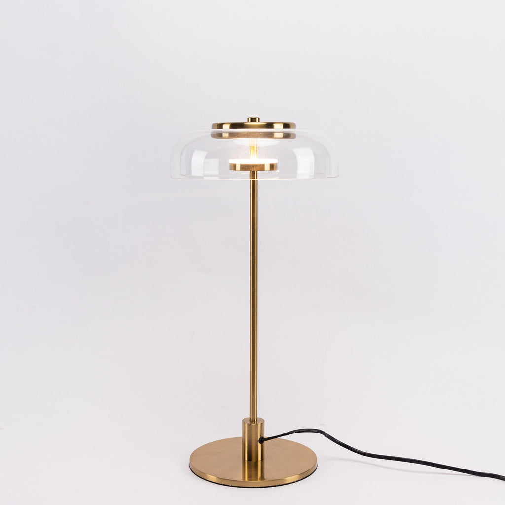 Stolní lampa Solara — zapojení do zásuvky s vypínačem