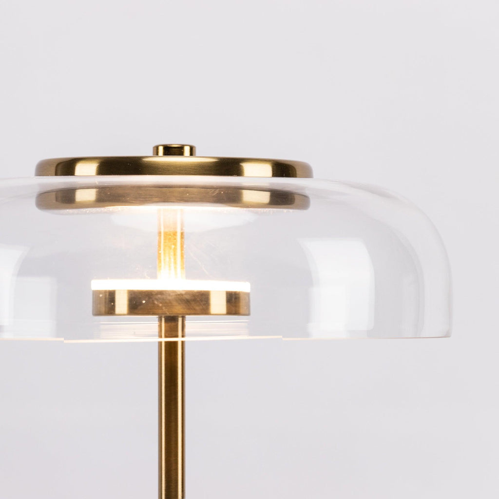Stolní lampa Solara — zapojení do zásuvky s vypínačem